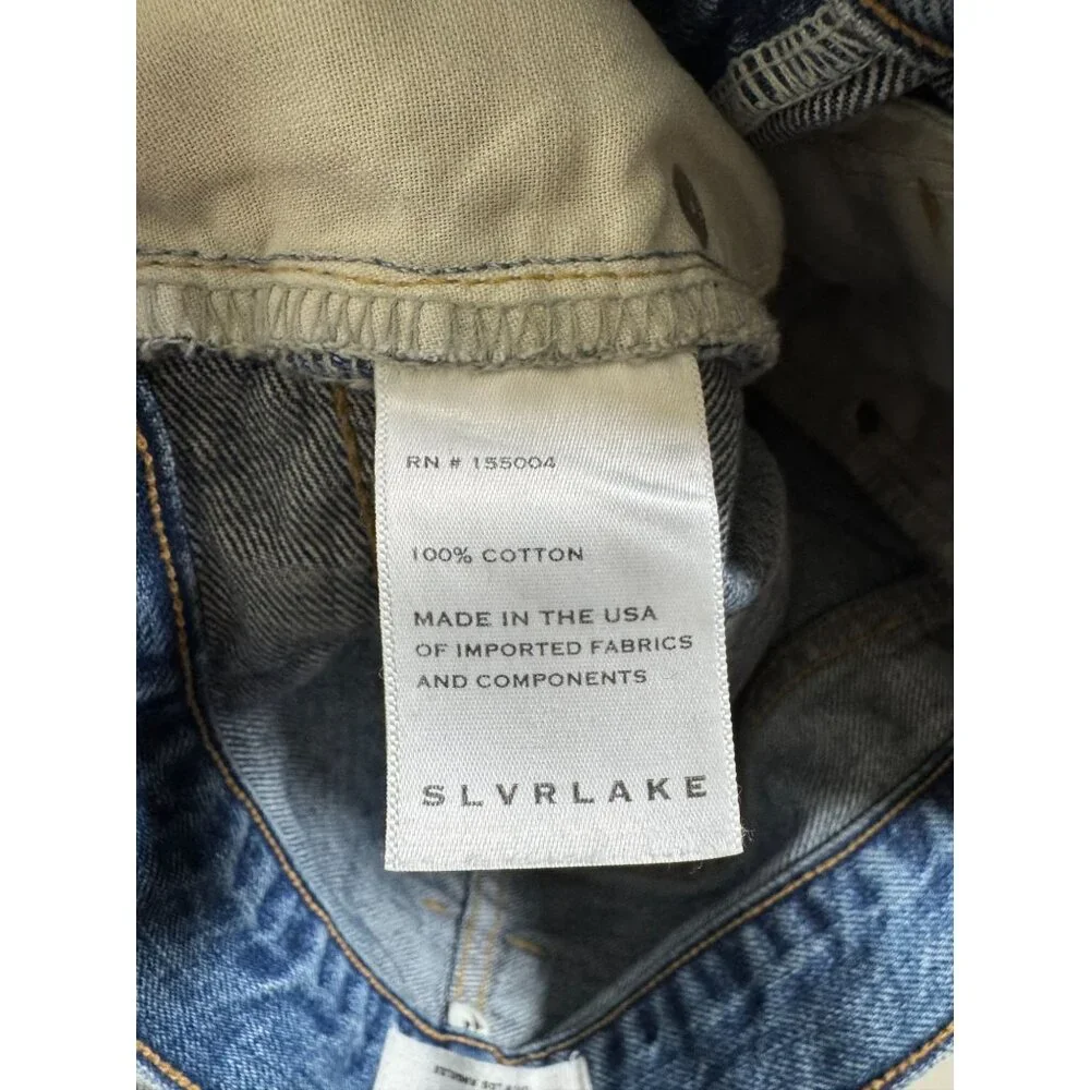 Slvrlake Roxy Jeans Women Size 26 Blue Denim Distressed High Rise Casual Cotton - Picture 5 of 16